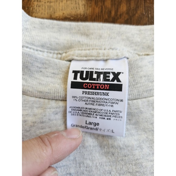 Vintage Play A Game No Spectators Shirt Mens Large Gray Football Witnesses 90s - Picture 5 of 6